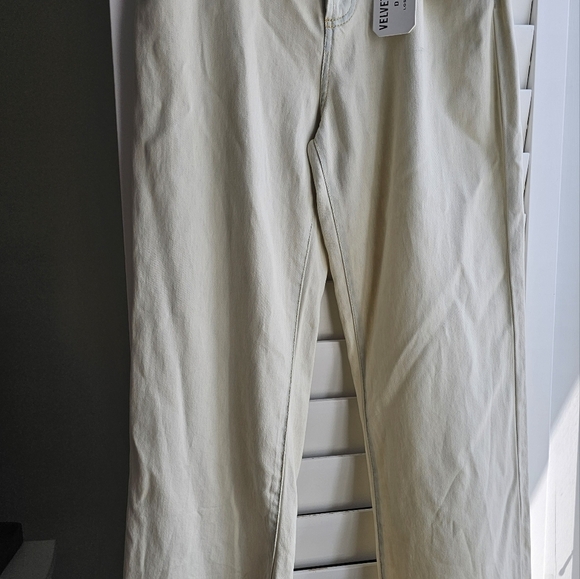 Velvet Heart Jeans Lightweight Soft Denim Pants Washed wide leg size 26  27 - Picture 5 of 10